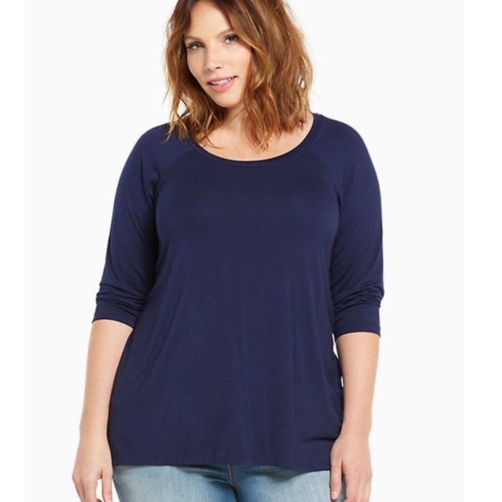 Torrid tunic top with embroidered back size 1